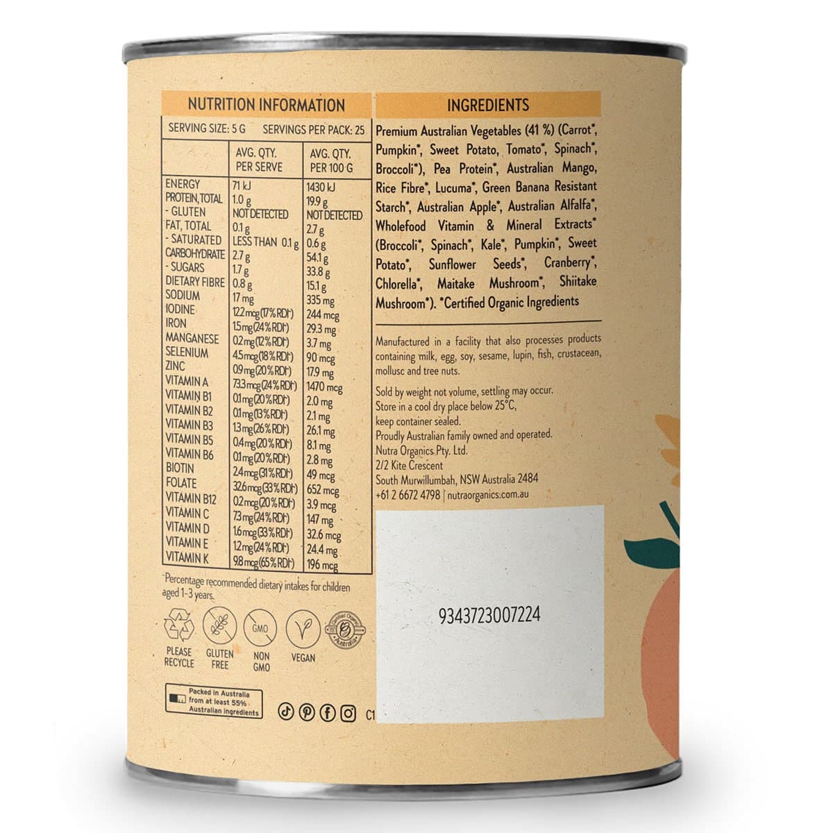 Thumbnail Nutra Naturals Veggie Hero 125g