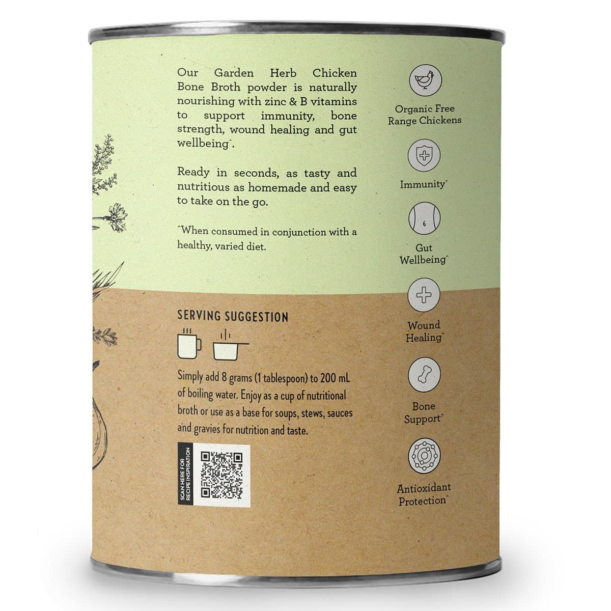 Thumbnail Nutra Naturals Chicken Bone Broth Garden Herb 125g