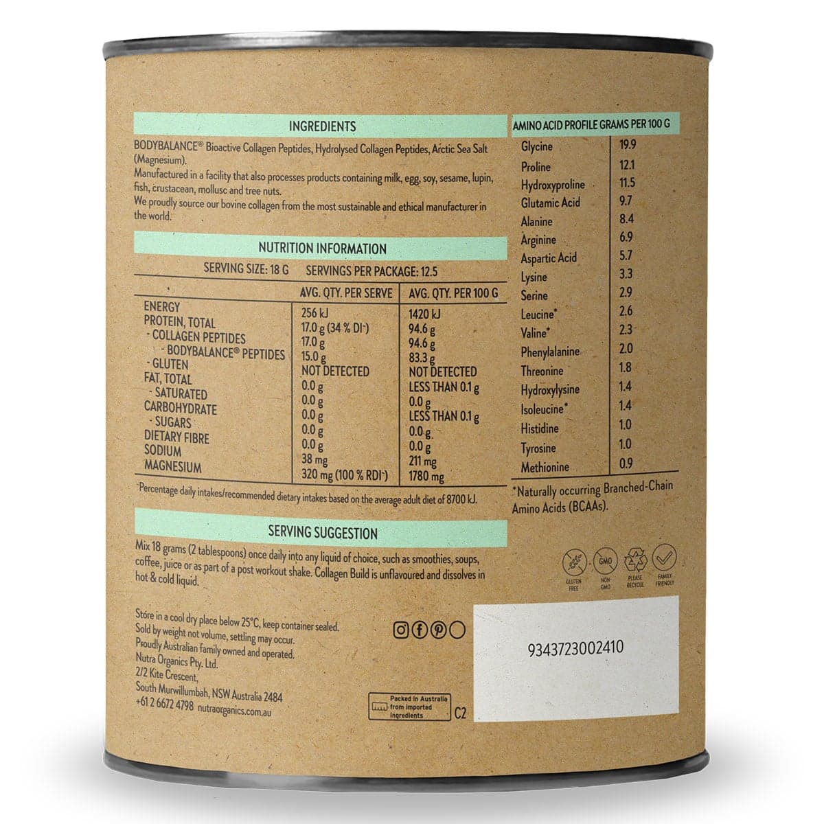 Thumbnail Nutra Naturals Collagen Build Powder 225g