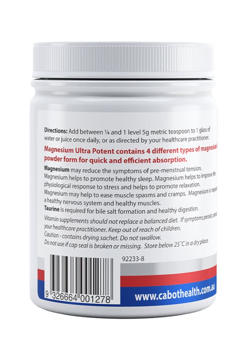 Thumbnail Cabot Health Ultra Potent Magnesium Powder Citrus 465g