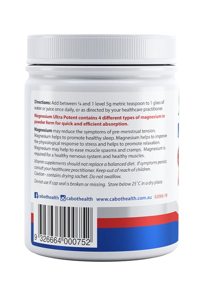 Thumbnail Cabot Health Magnesium Ultra Potent Powder Citrus 200g
