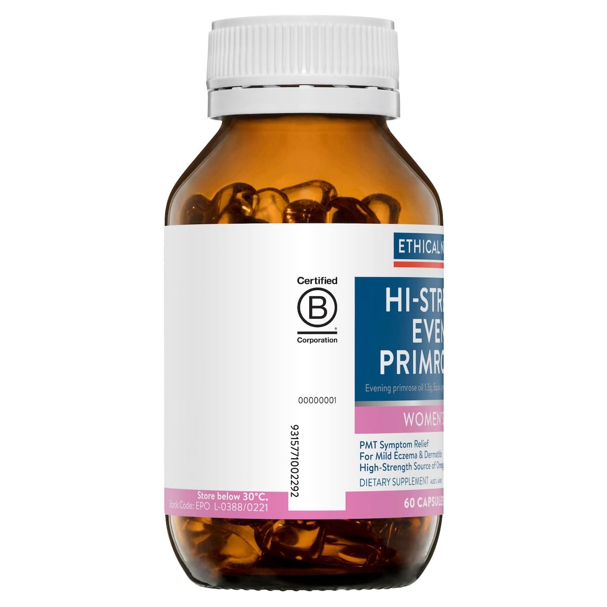 Thumbnail Ethical Nutrients High-Strength Evening Primrose Oil 60 Capsules