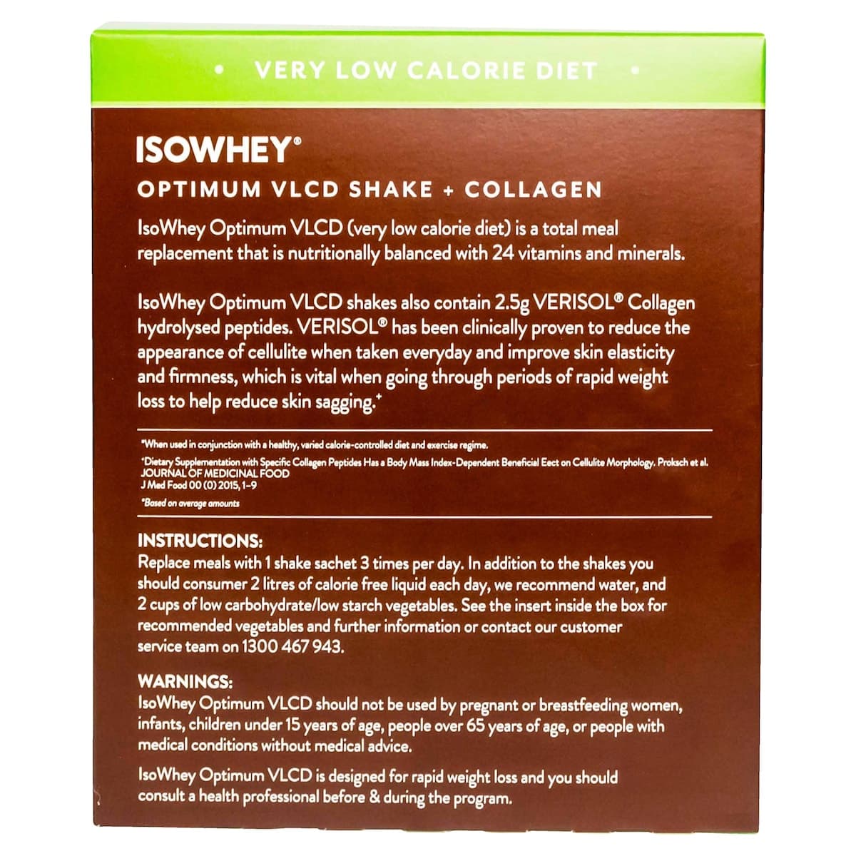 Thumbnail IsoWhey Optimum VLCD Shake Chocolate Fudge 18 x 55g