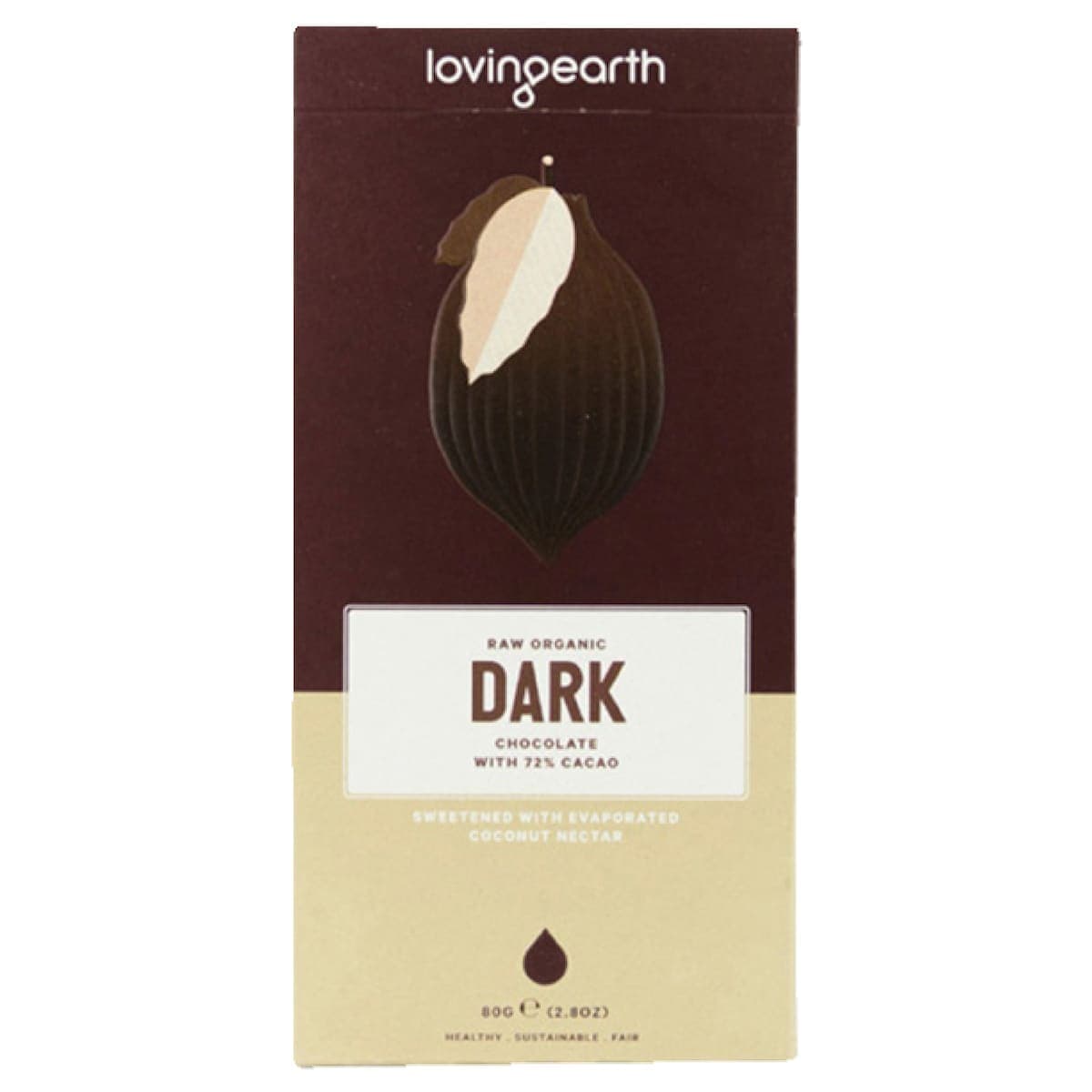 Thumbnail Loving Earth 72% Dark Chocolate 80g