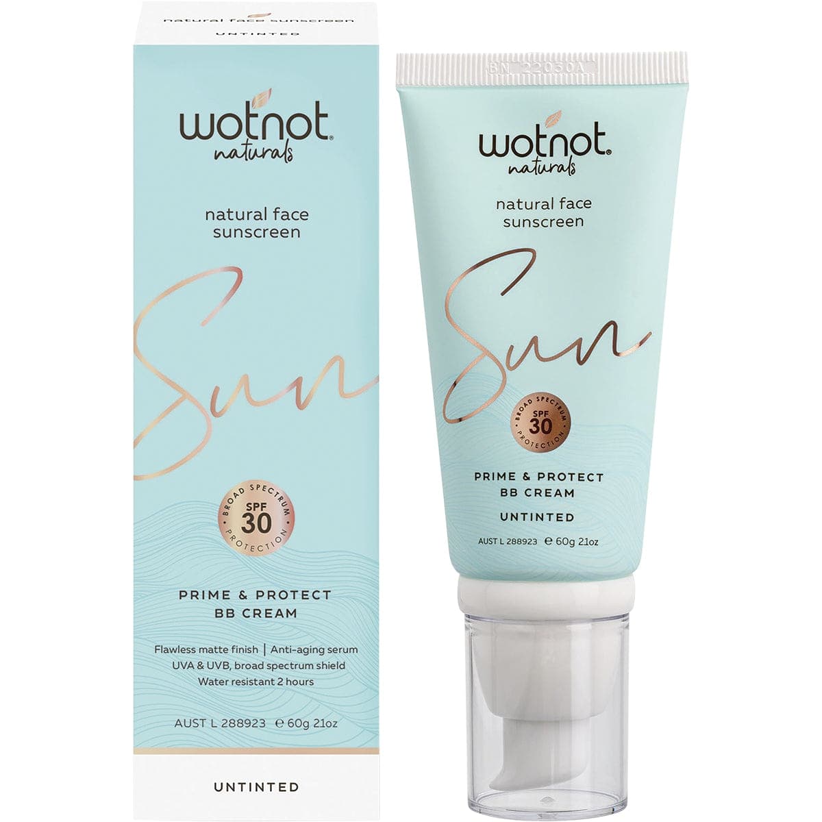 Thumbnail Wotnot Natural Face Sunscreen BB Cream Untinted SPF30 60g