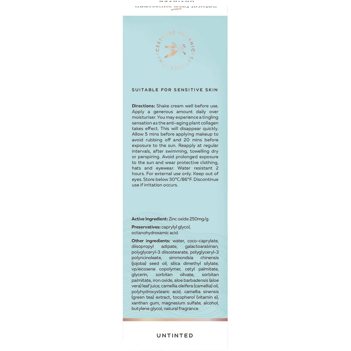 Thumbnail Wotnot Natural Face Sunscreen BB Cream Untinted SPF30 60g