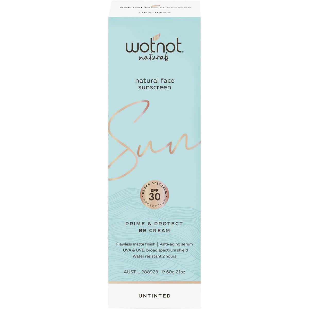 Thumbnail Wotnot Natural Face Sunscreen BB Cream Untinted SPF30 60g