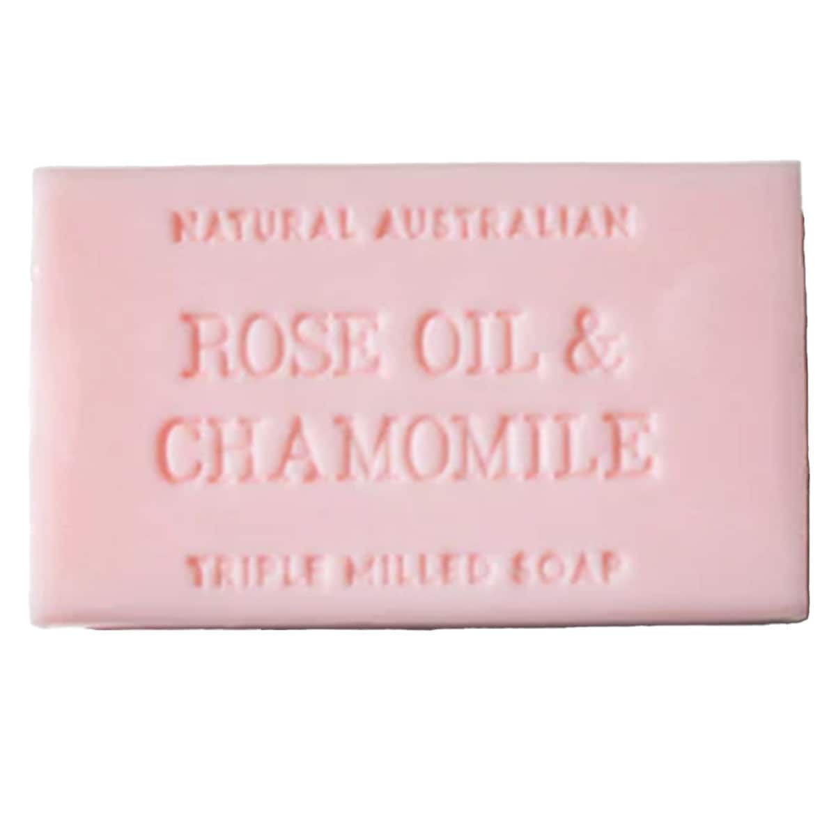 Thumbnail Natural Australian Triple Milled Rose Oil & Chamomile Soap 8 x 200g