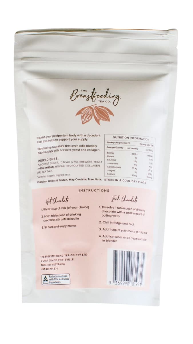 Thumbnail The Breastfeeding Tea Co Lactation Hot Chocolate with Collagen 230g