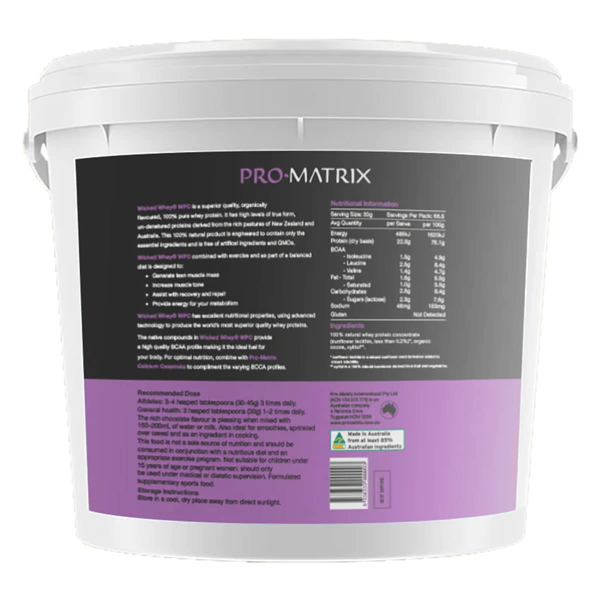 Thumbnail Pro Matrix Whey Protein Concentrate Chocolate 2 Kg