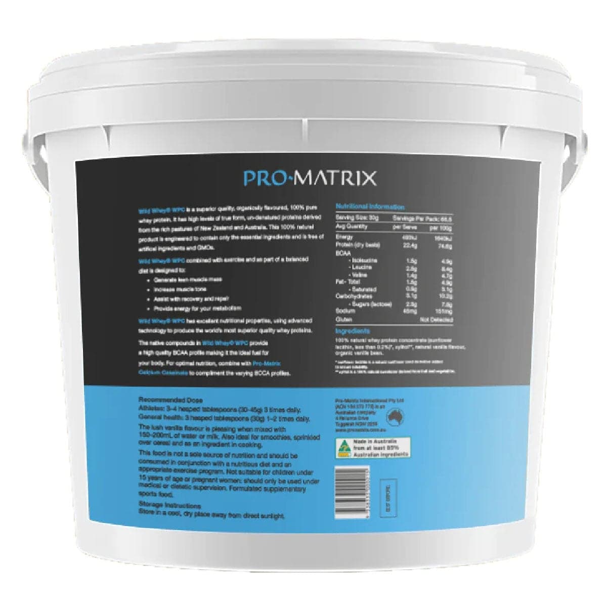 Thumbnail Pro Matrix Whey Protein Concentrate Vanilla 2Kg