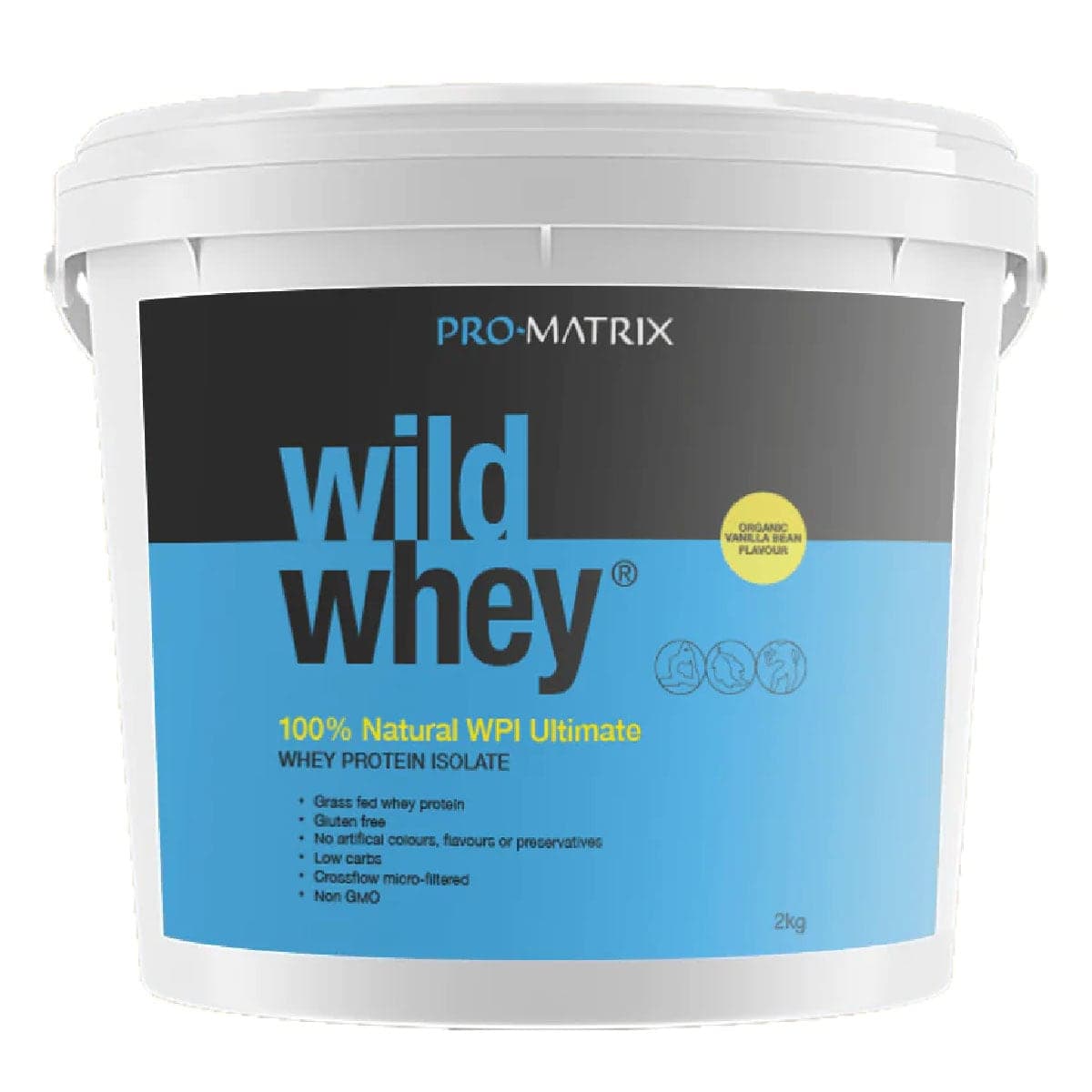 Thumbnail Pro Matrix Naked Whey Protein Isolate Vanilla 2Kg