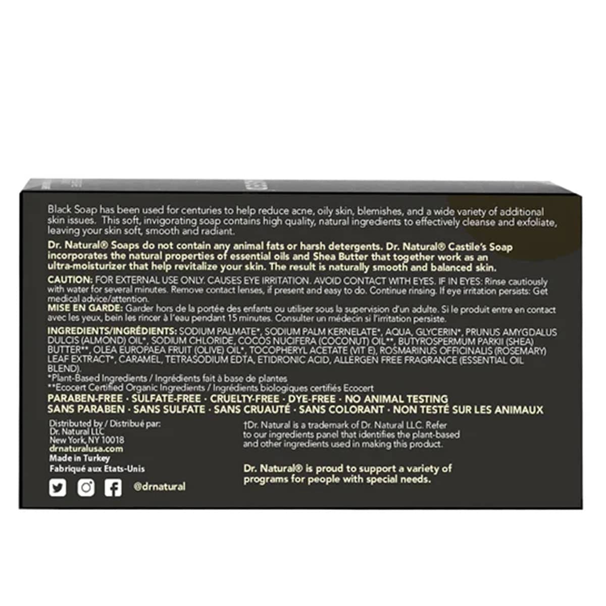 Thumbnail Dr. Natural Black Bar Soap 1 Pack