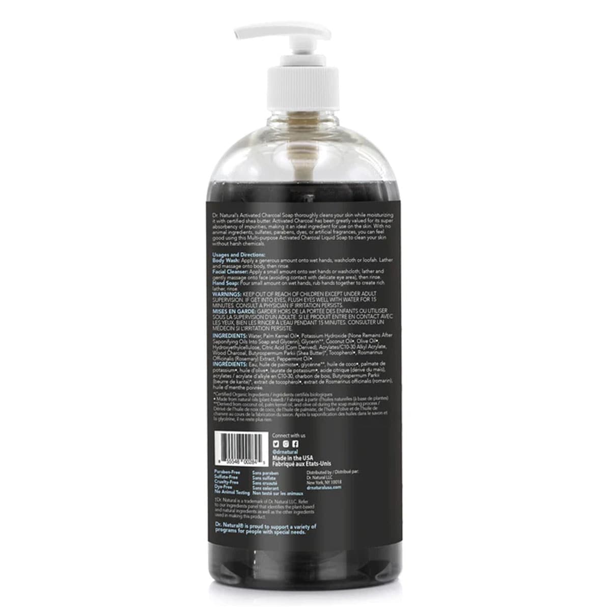 Thumbnail Dr. Natural Charcoal Liquid Soap Mint 946ml