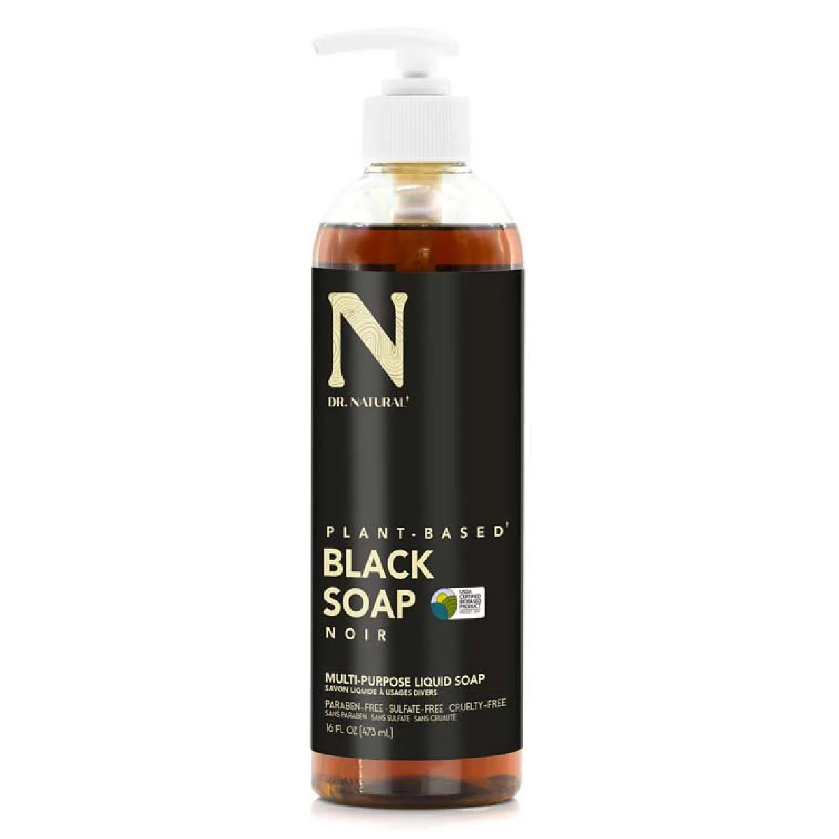 Thumbnail Dr. Natural Pure Black Liquid Soap 473ml