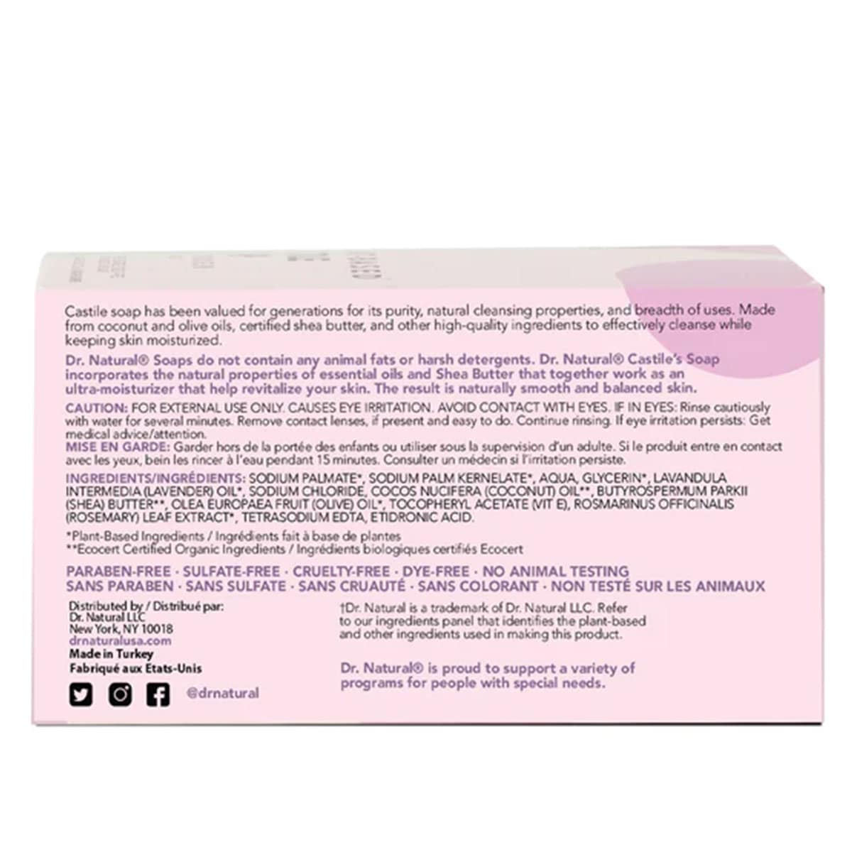 Thumbnail Dr. Natural Bar Soap Lavender 1 Pack