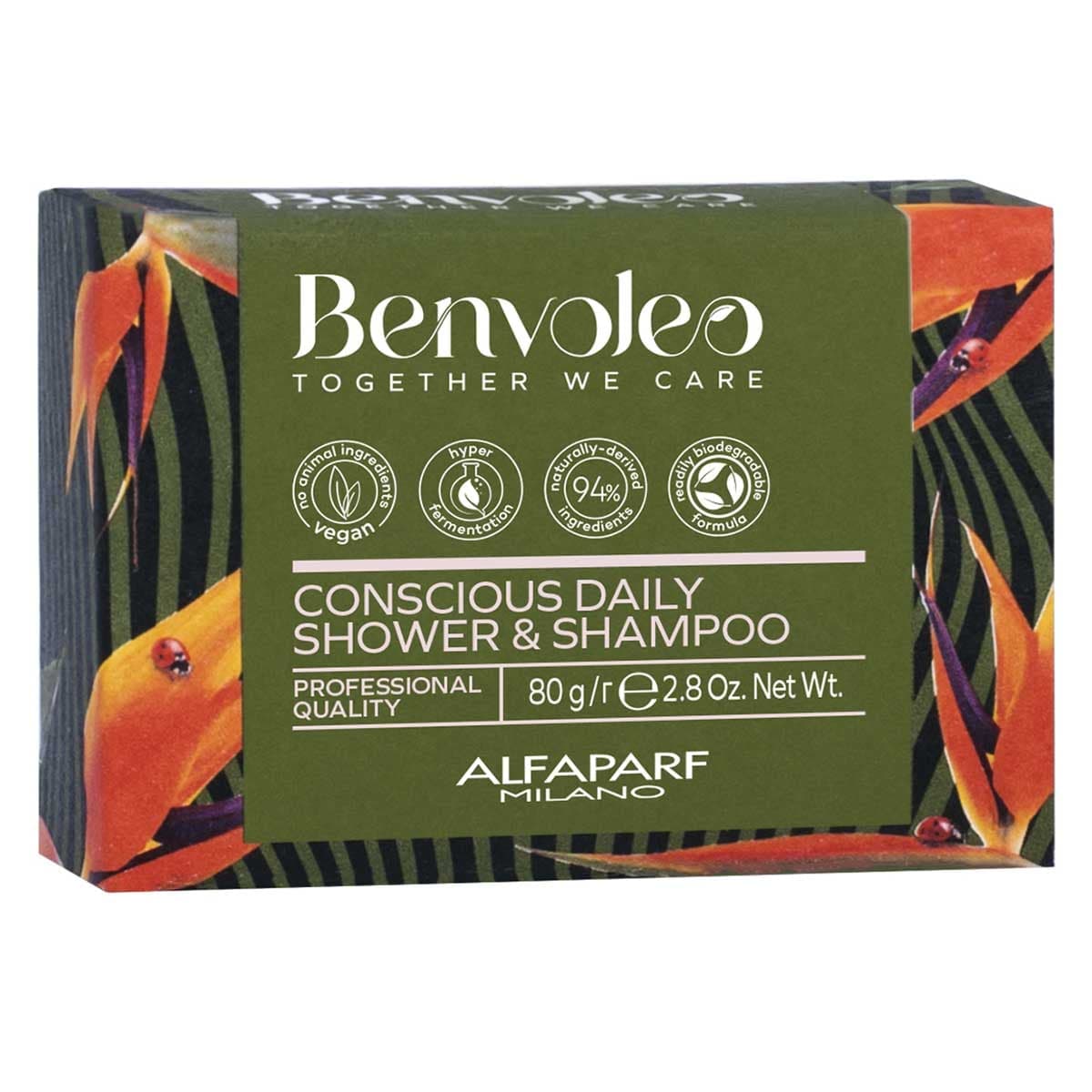 Thumbnail Alfaparf Milano Benvoleo Conscious Daily Shower & Shampoo Solid Bar 80g