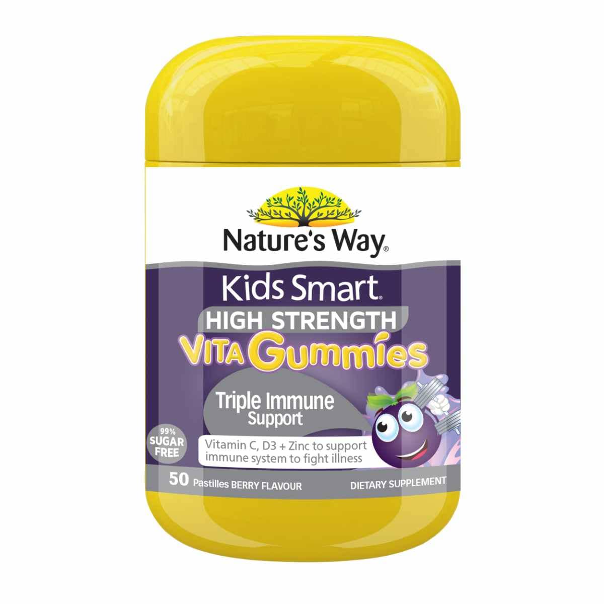 Thumbnail Nature's Way Kids Smart High Strength Vita Gummies Triple Immune Support 50 Pack