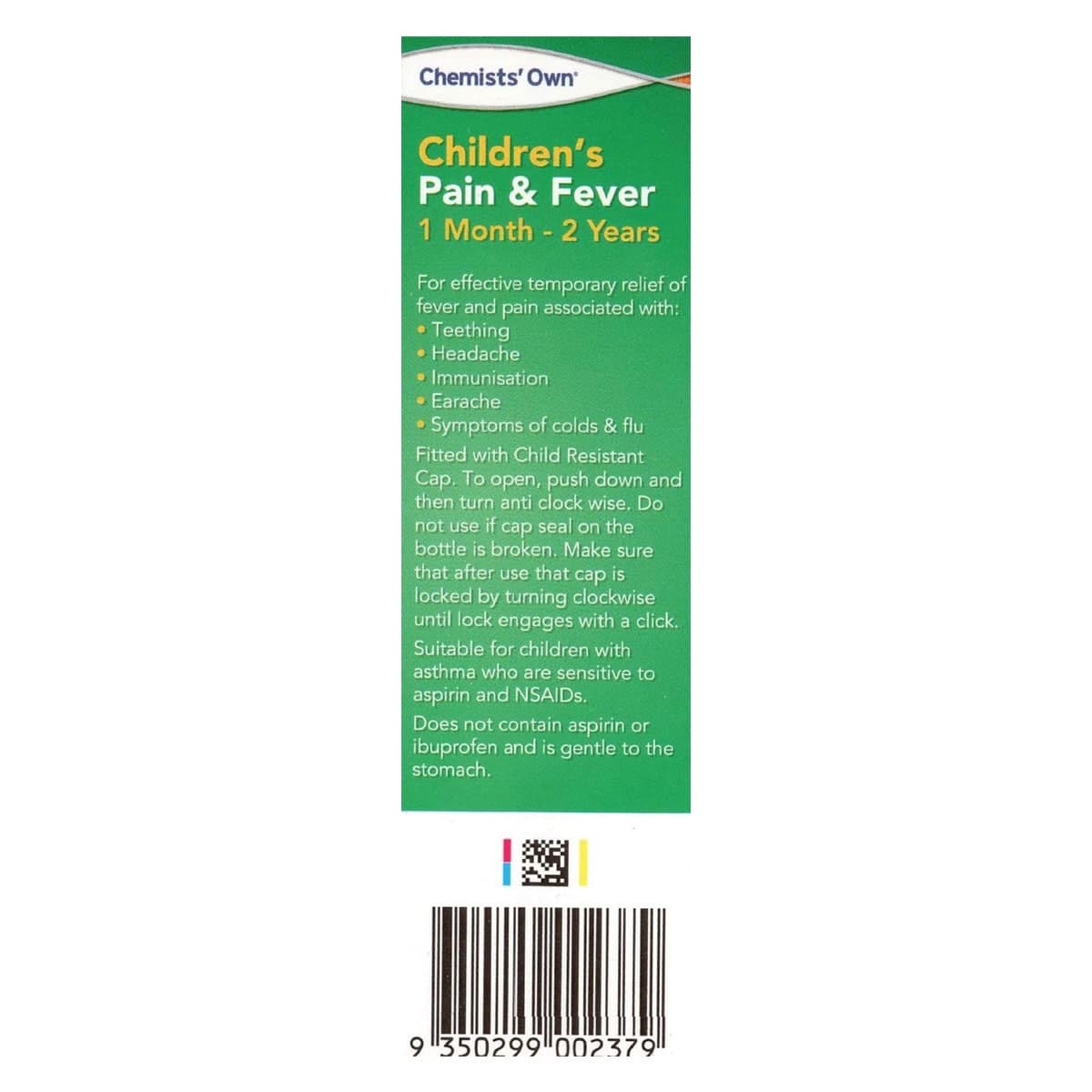 Thumbnail Chemists Own Children's Paracetamol 1 Month - 2 Years 20ml