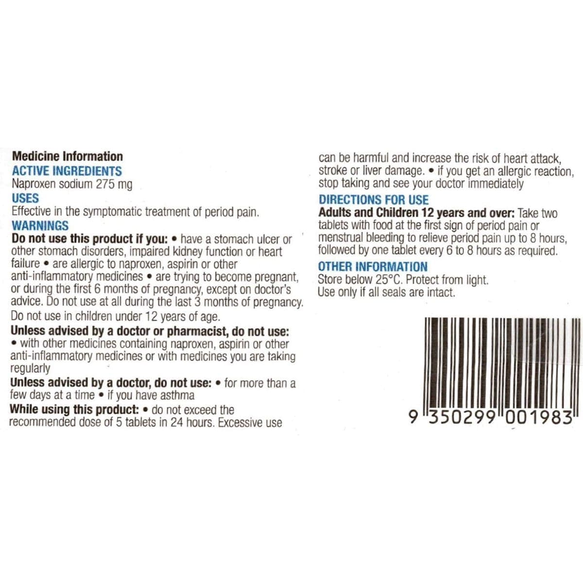 Thumbnail Chemists Own Period Pain 24 Tablets