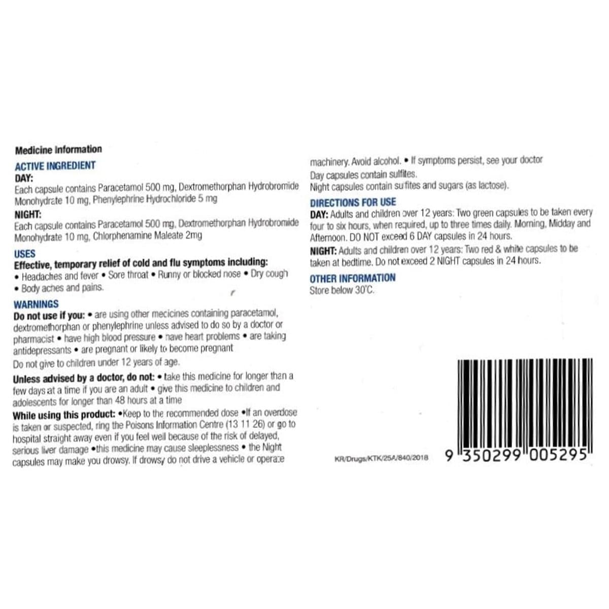 Thumbnail Chemists Own Cough, Cold & Flu Day/Night PE 24 Capsules