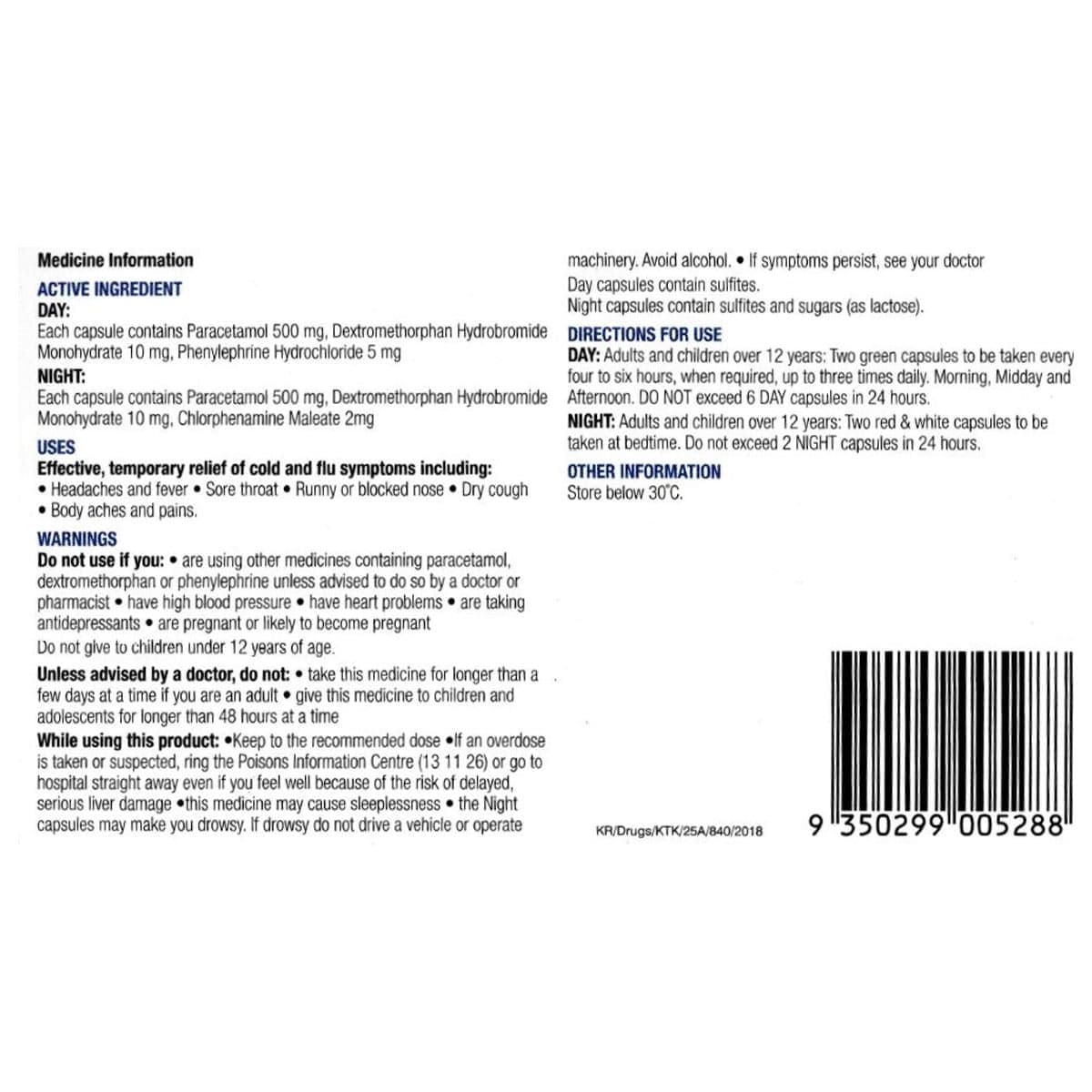 Thumbnail Chemists Own Cough, Cold & Flu Day/Night PE 48 Capsules