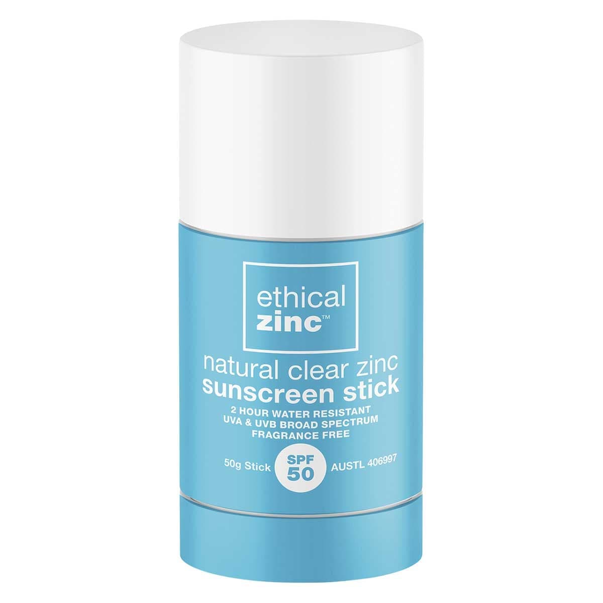 Thumbnail Ethical Zinc Natural Clear Zinc Sunscreen Stick SPF50 50g