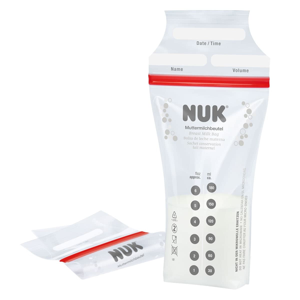 Thumbnail NUK Breast Milk Storage Bags 180ml 25 Pack