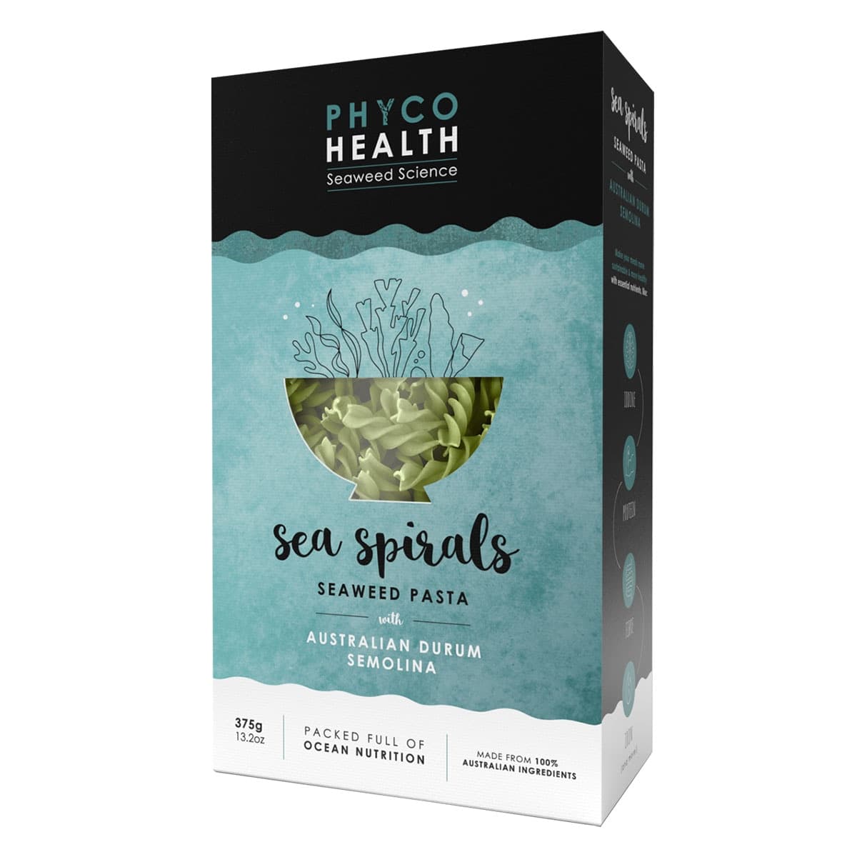 Thumbnail PhycoHealth SeaSpirals Seaweed Pasta 375g