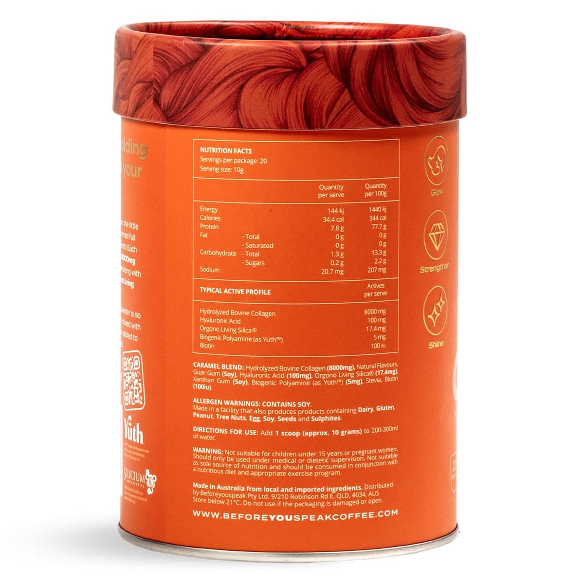 Thumbnail Beforeyouspeak Collagen Complex - Caramel 200g