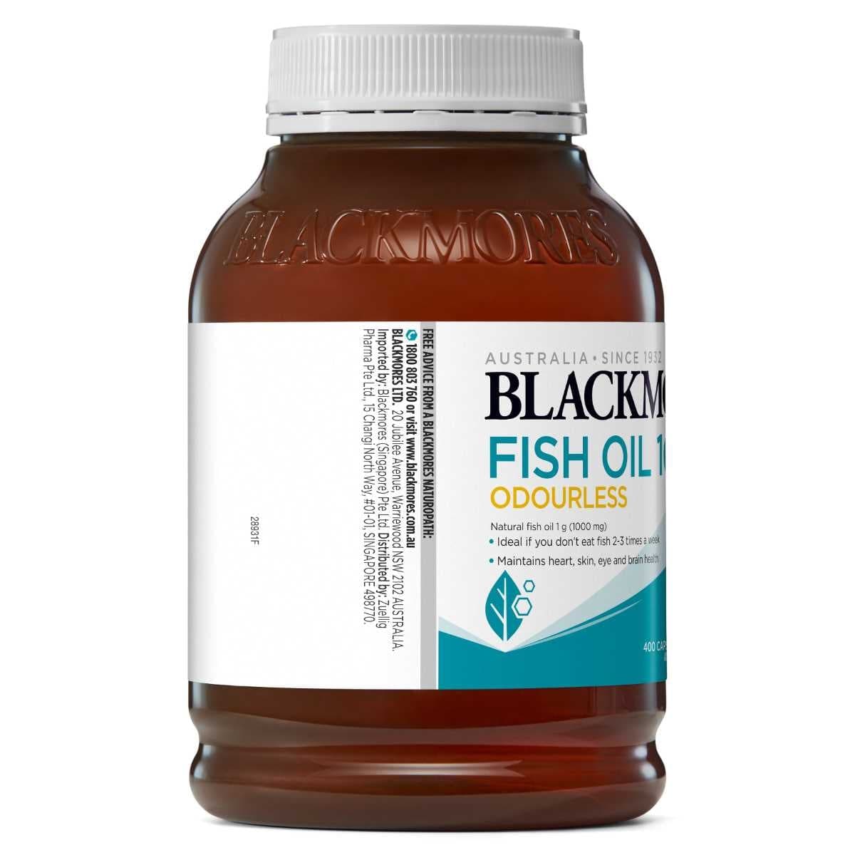 Thumbnail Blackmores Fish Oil Odourless 1000mg 400 Capsules