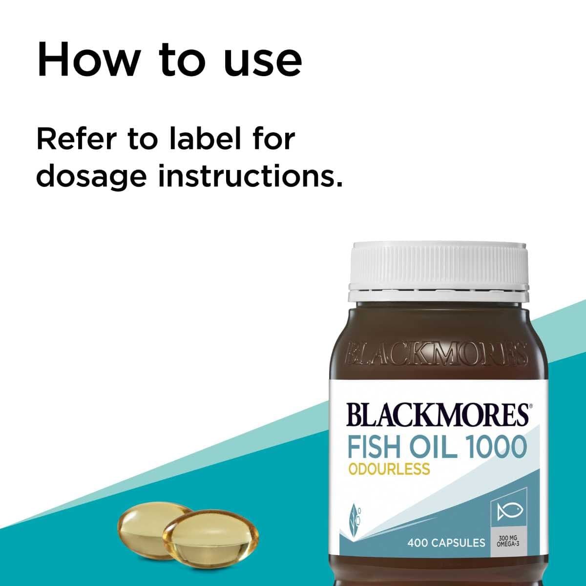 Thumbnail Blackmores Fish Oil Odourless 1000mg 400 Capsules