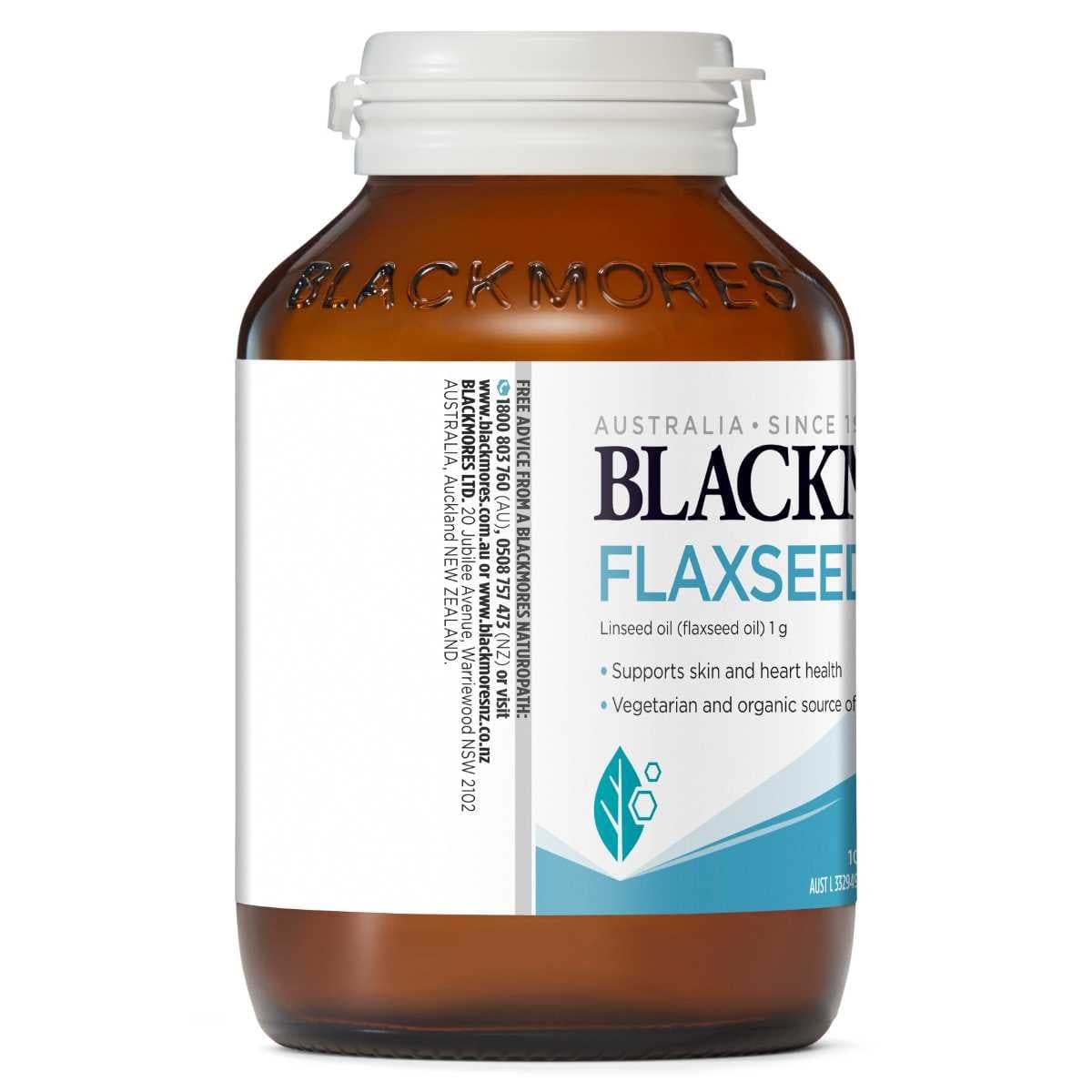 Thumbnail Blackmores Flaxseed Oil 100 Vege Capsules