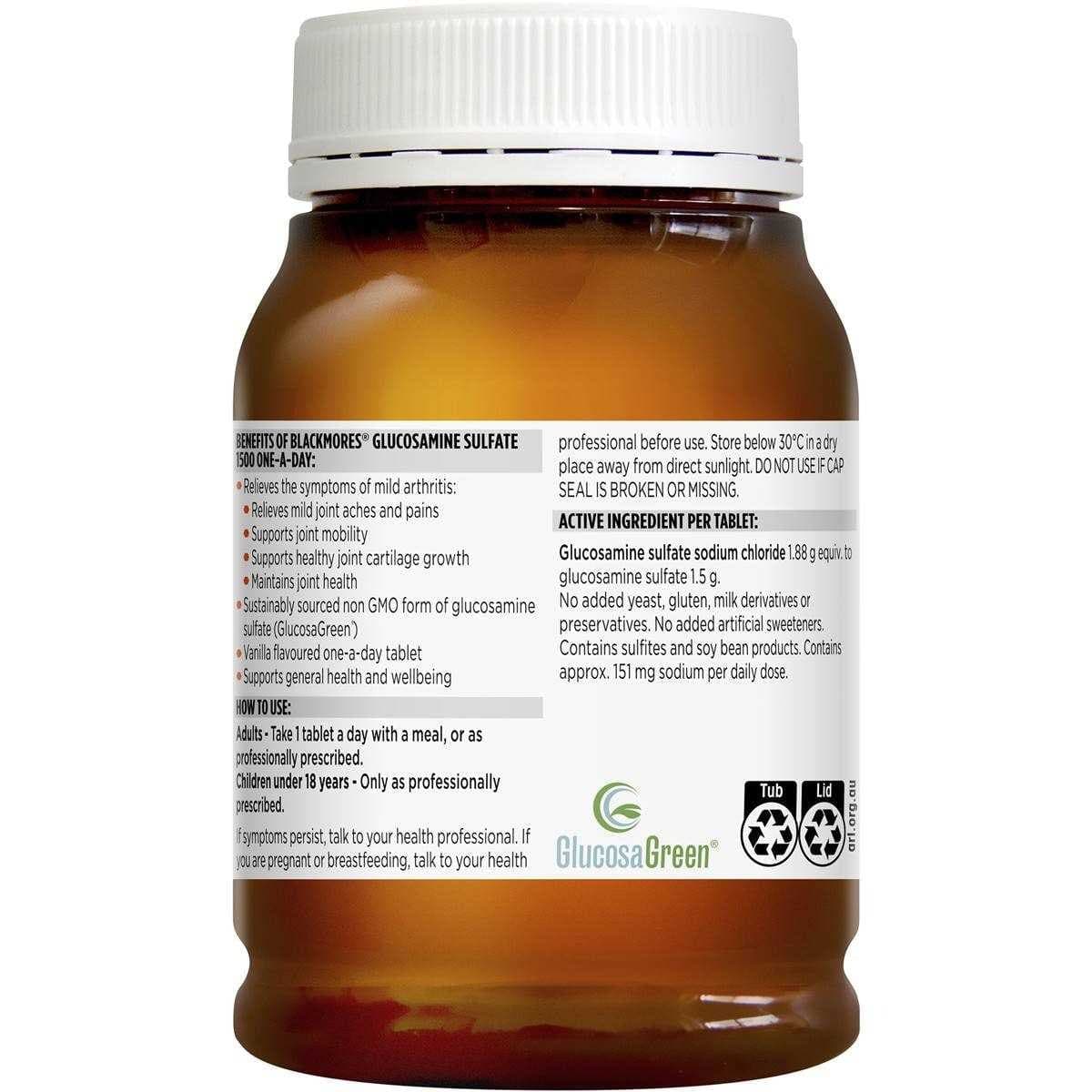 Thumbnail Blackmores Glucosamine Sulfate 1500mg One-a-day 180 Tablets