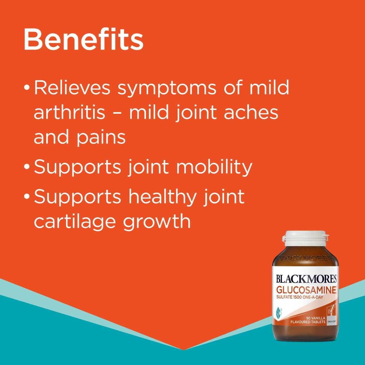 Thumbnail Blackmores Glucosamine Sulfate 1500mg One-a-day 180 Tablets