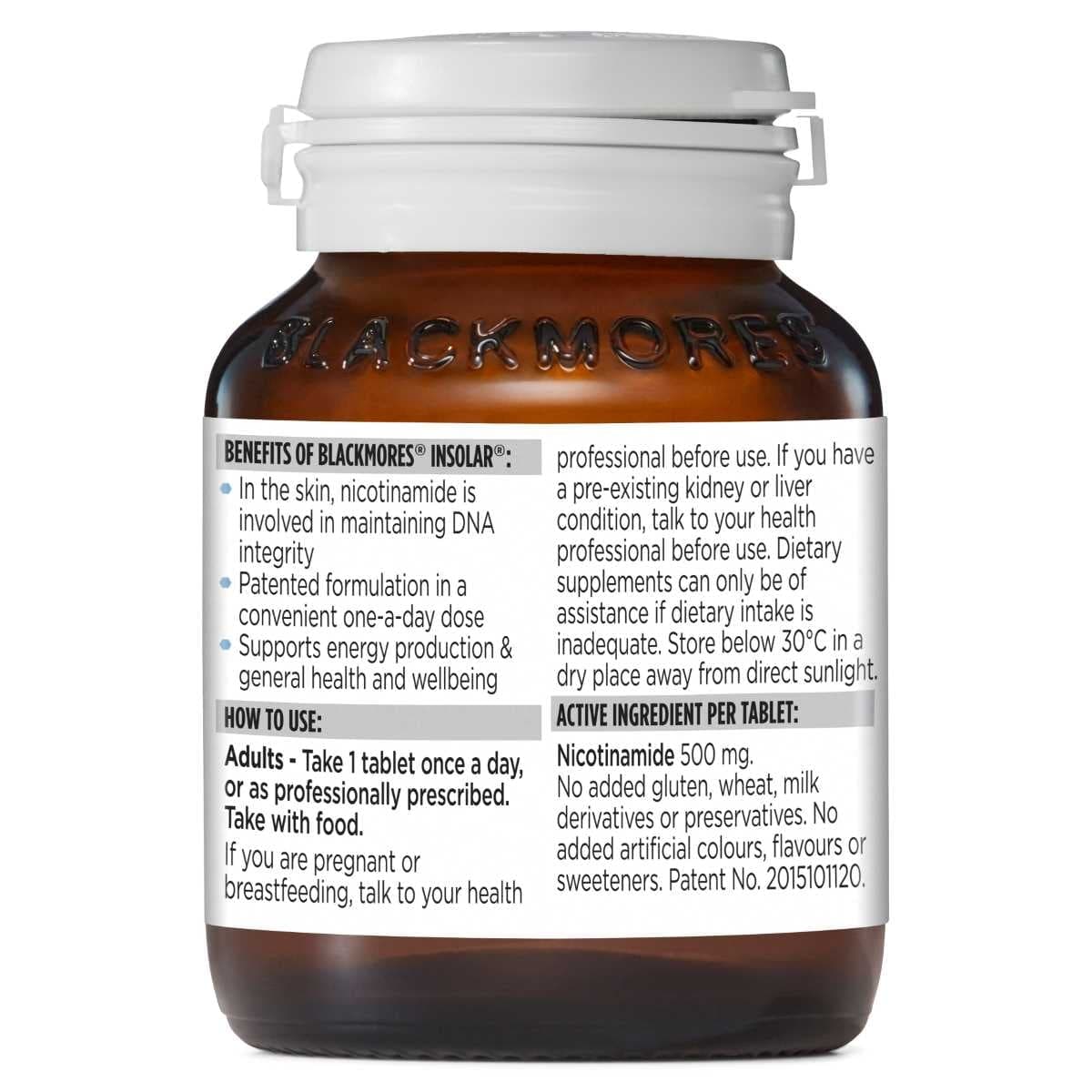 Thumbnail Blackmores Insolar Vitamin B3 - 60 Tablets