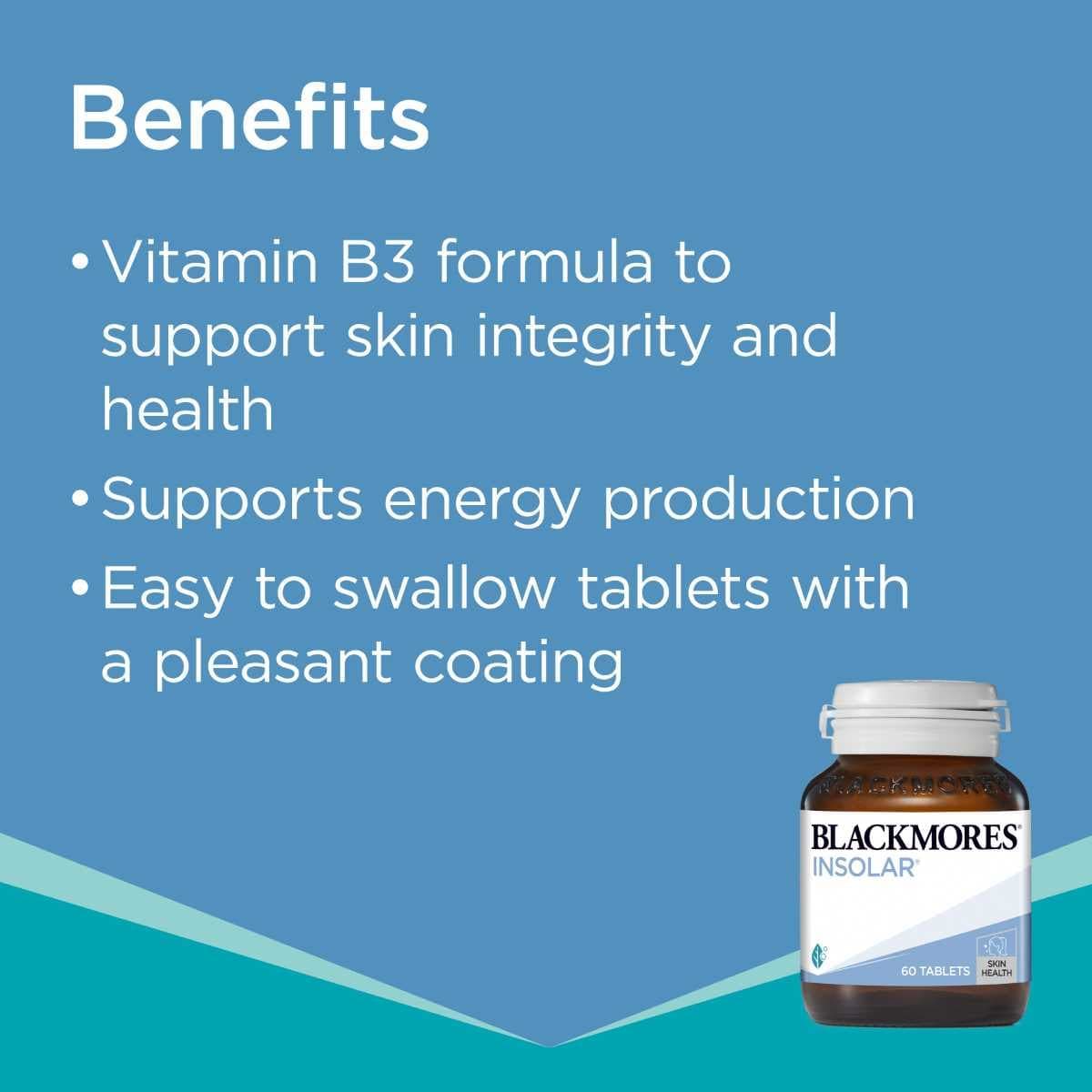 Thumbnail Blackmores Insolar Vitamin B3 - 60 Tablets