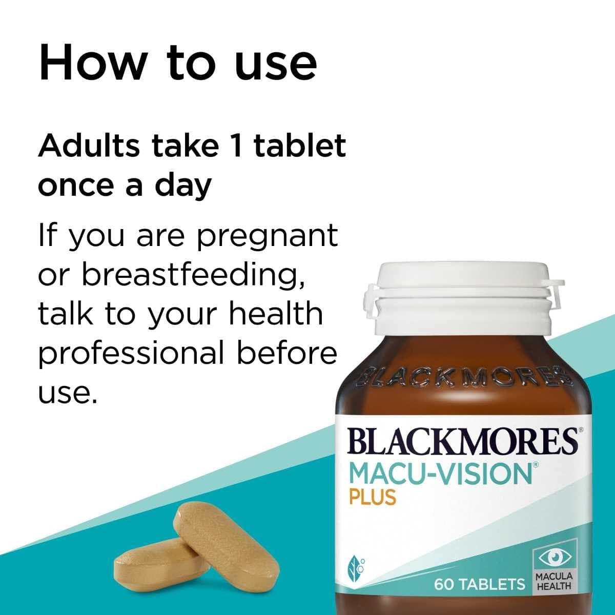 Thumbnail Blackmores Macu-Vision Plus 60 Tablets