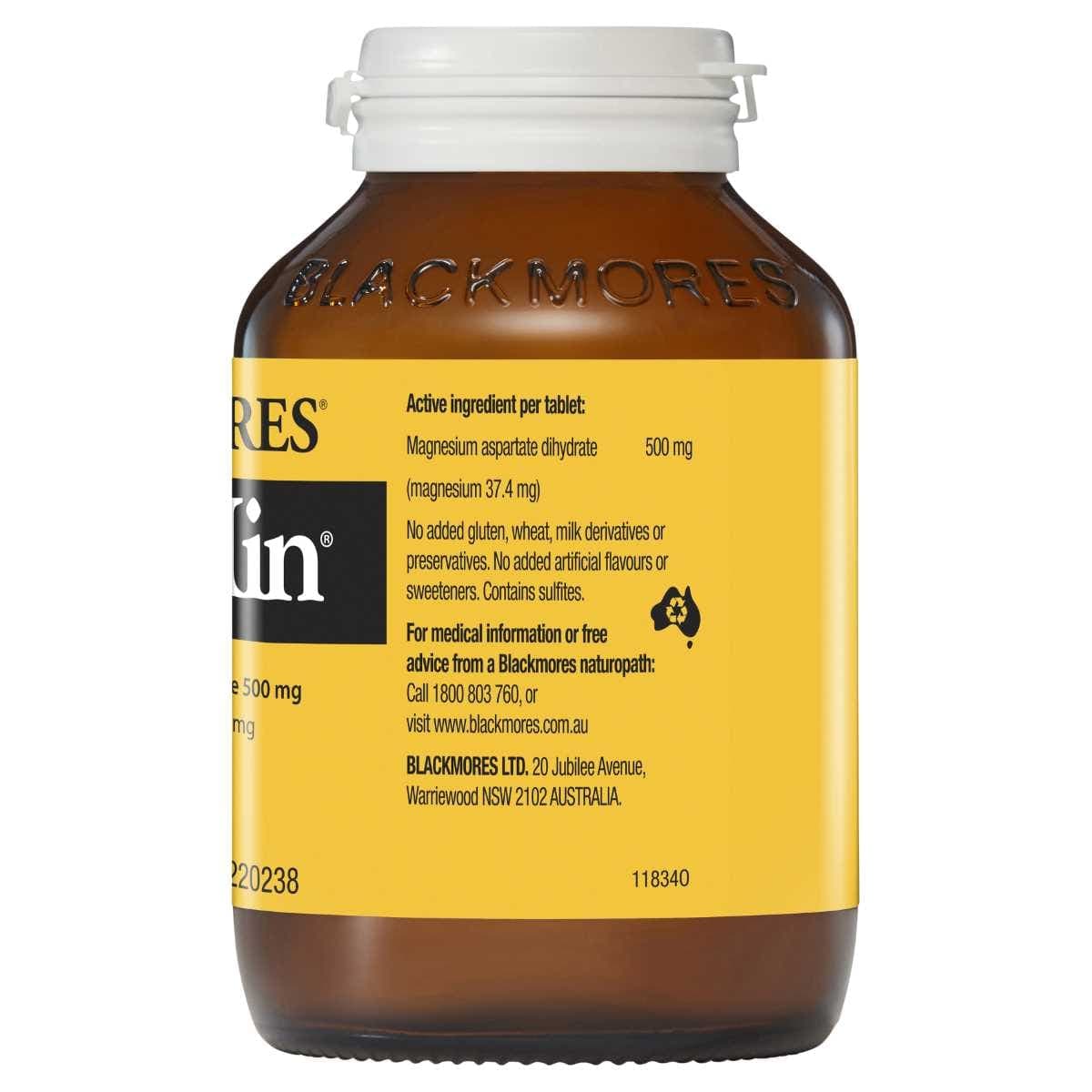 Thumbnail Blackmores MagMin 500mg 250 Tablets