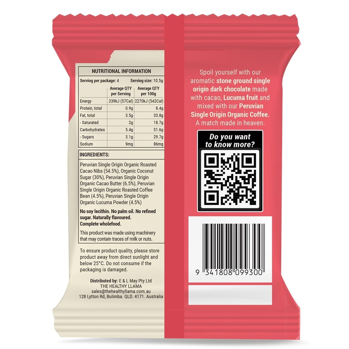 Thumbnail Healthy Llama Organic Coffee Lucuma Chocolate 42g