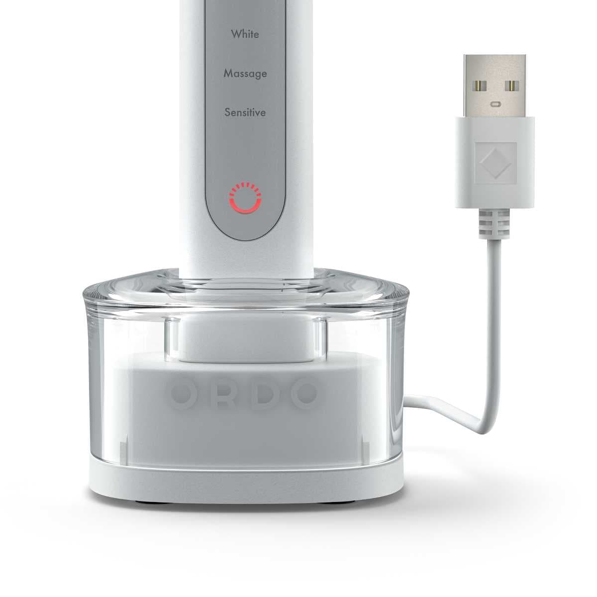 Thumbnail Ordo Sonic+ Electric Toothbrush & Charging Travel Case - White/Silver