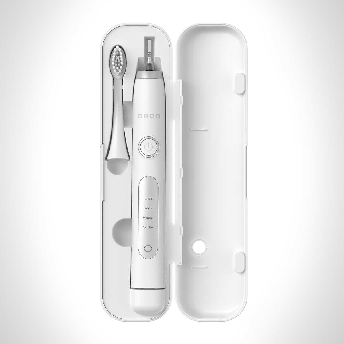 Thumbnail Ordo Sonic+ Electric Toothbrush & Charging Travel Case - White/Silver