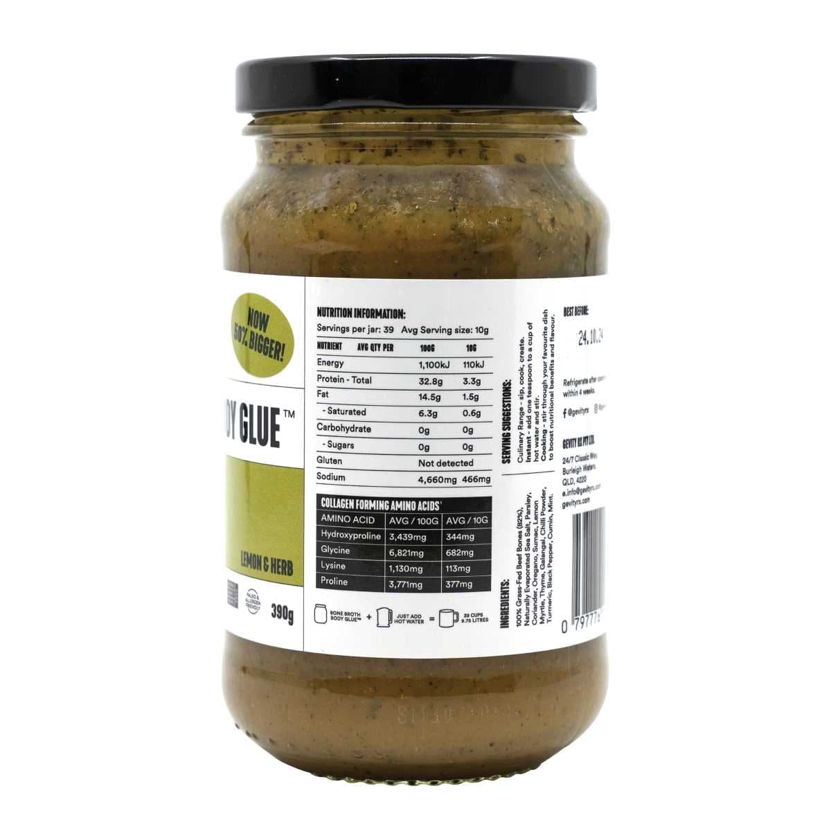 Thumbnail Gevity Rx Bone Broth Body Glue Lemon & Herb 390g