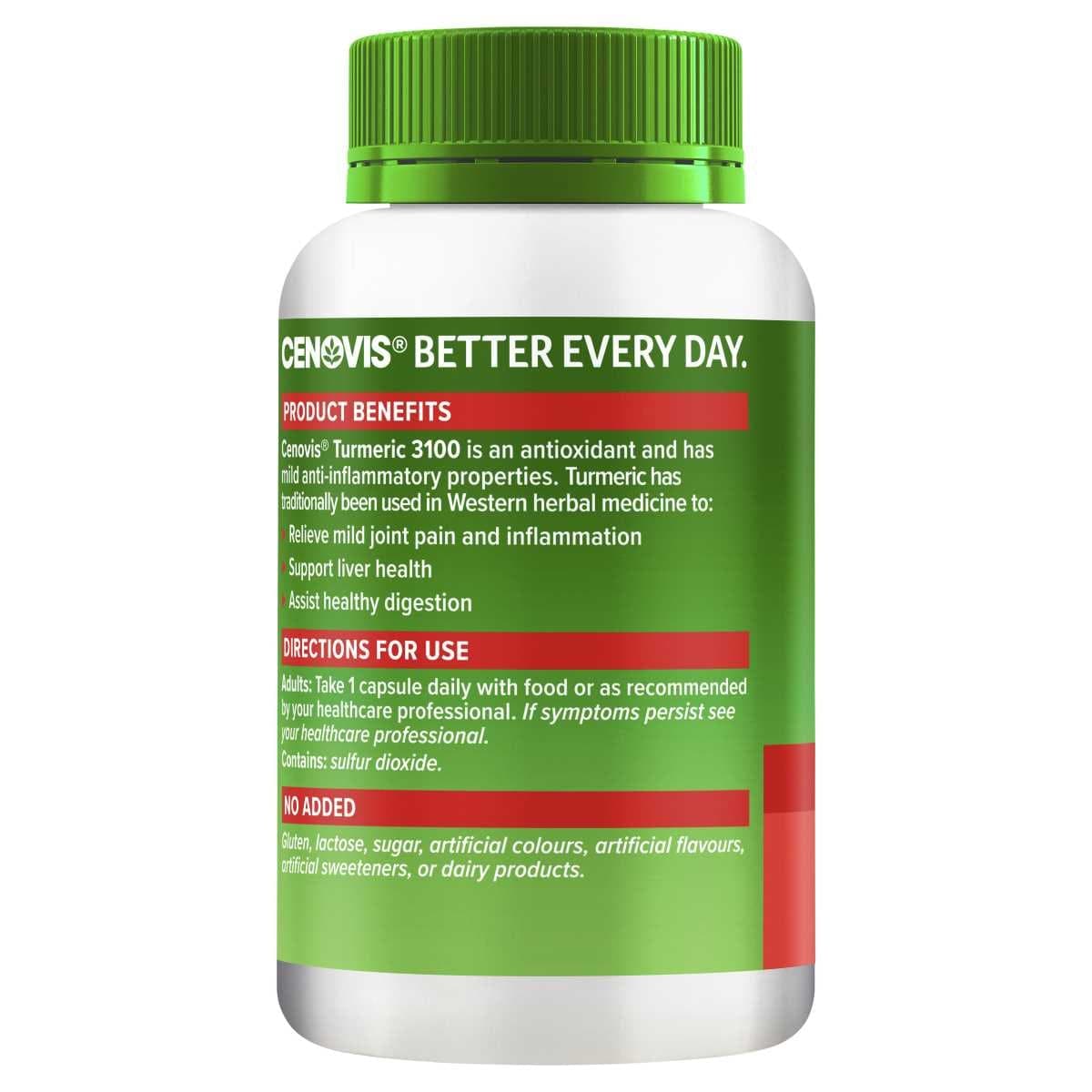 Thumbnail Cenovis Turmeric 3100mg 80 Capsules