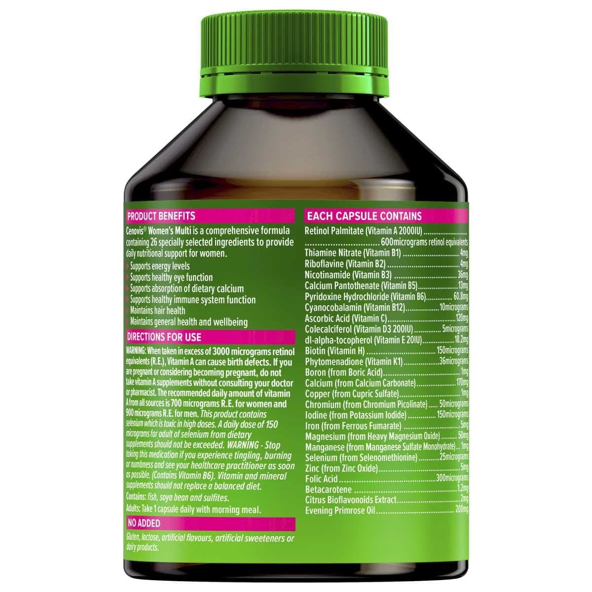 Thumbnail Cenovis Once Daily Womens Multi Vitamin 100 Capsules