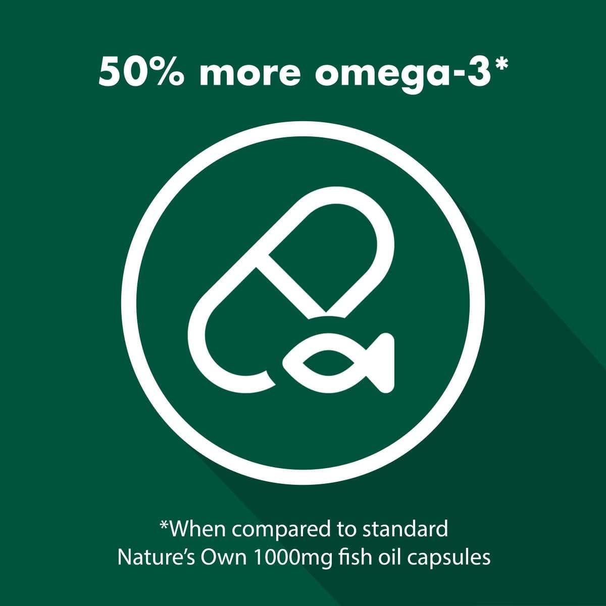 Thumbnail Nature's Own Odourless Fish Oil 1500mg 200 Capsules