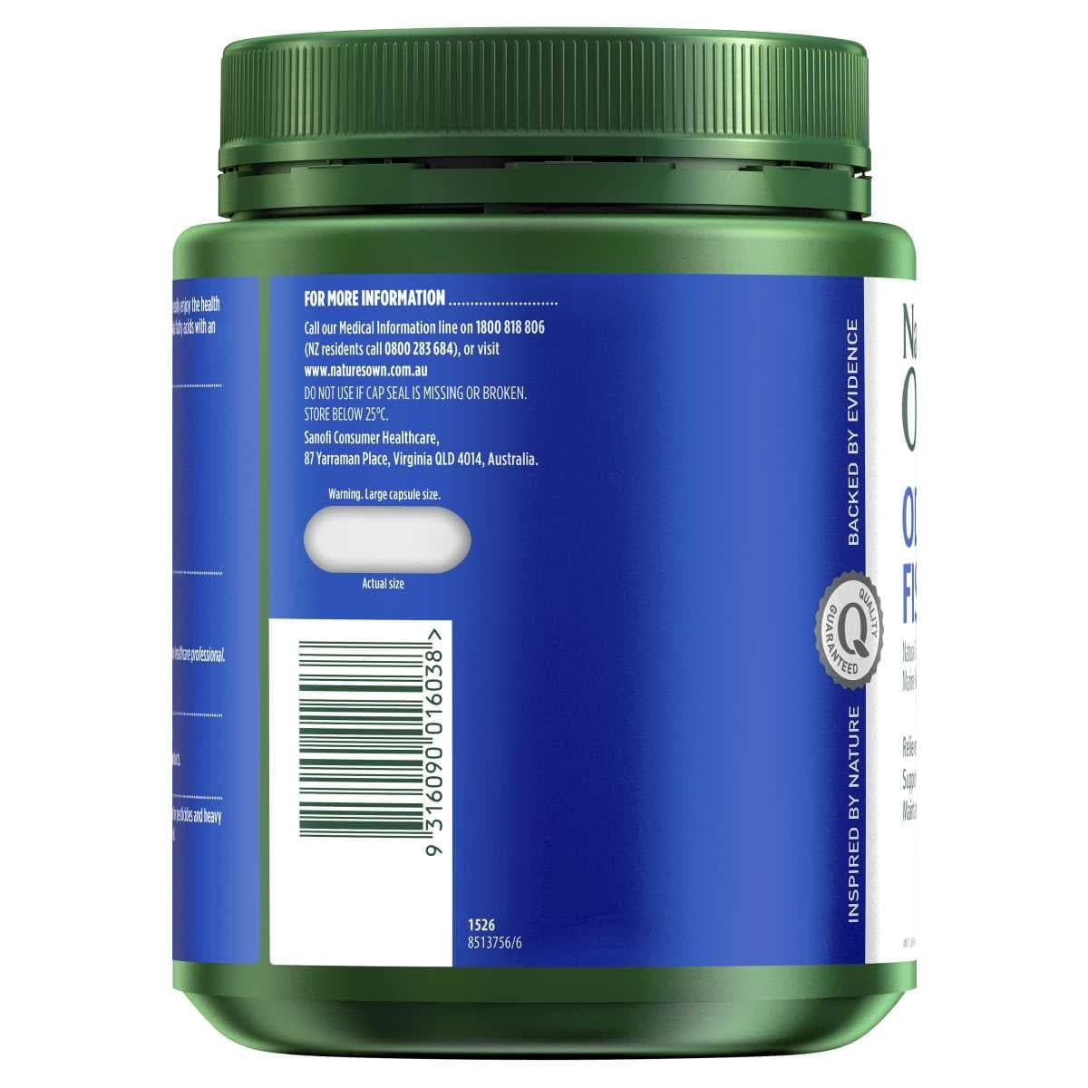 Thumbnail Nature's Own Odourless Fish Oil 1500mg 400 Capsules