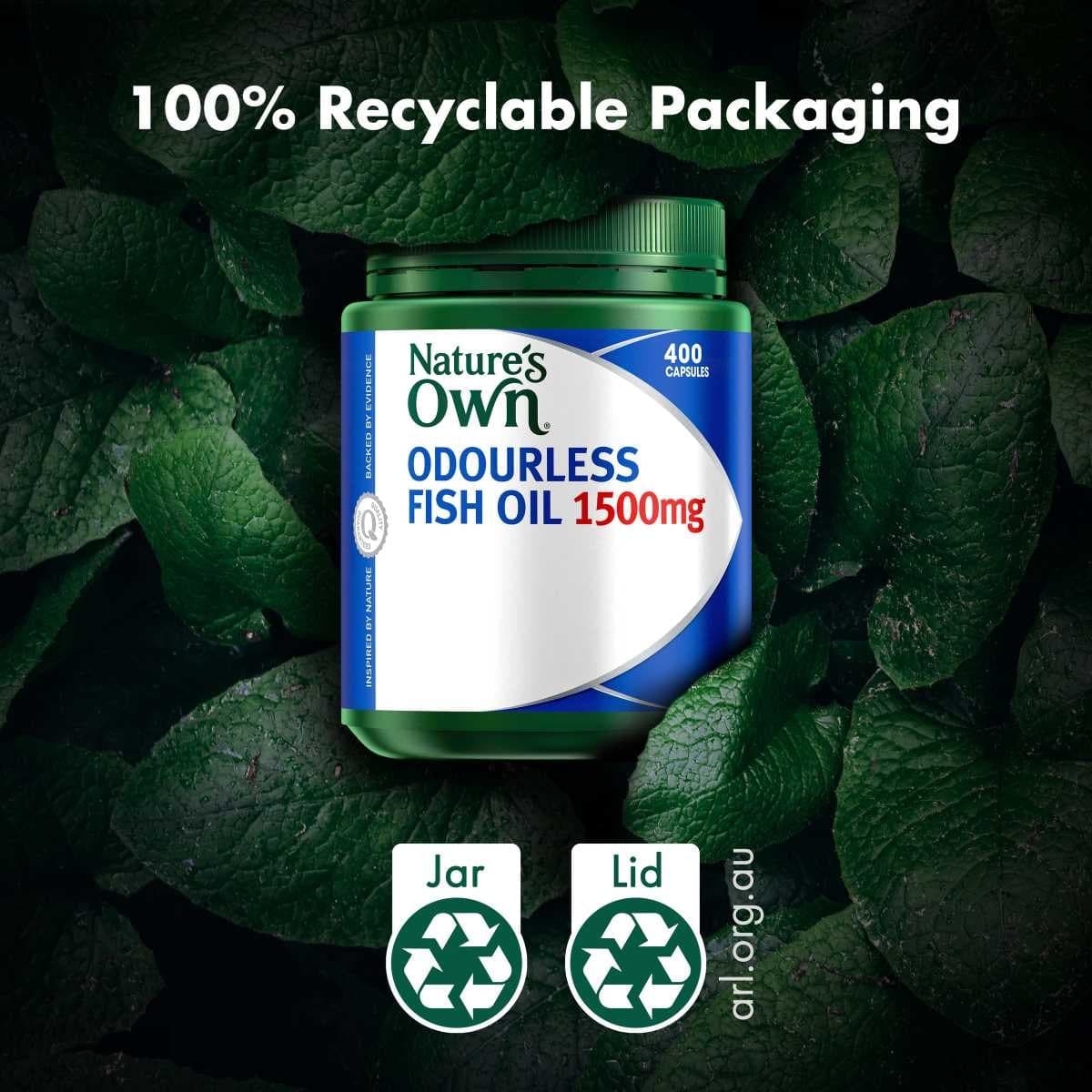 Thumbnail Nature's Own Odourless Fish Oil 1500mg 400 Capsules