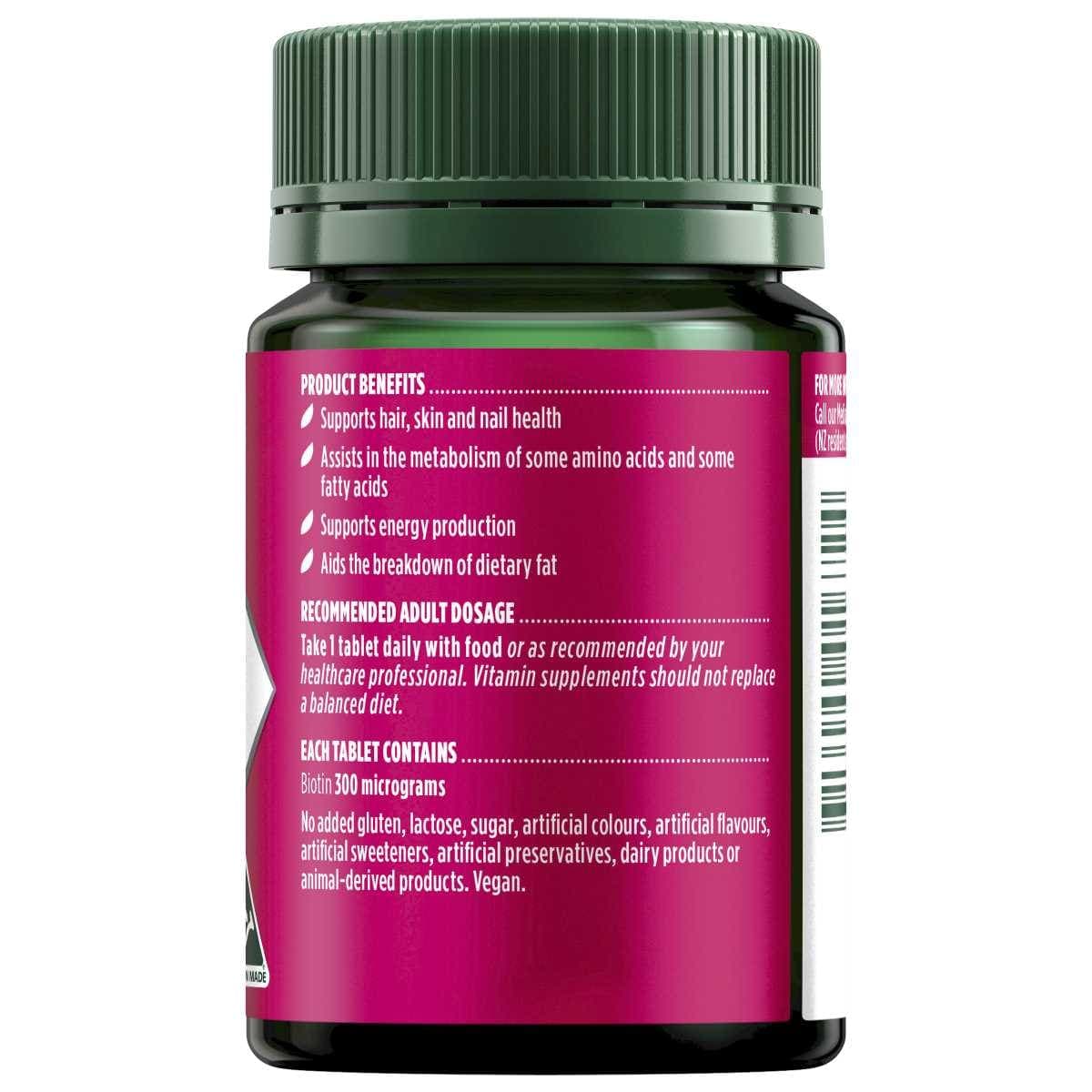 Thumbnail Nature's Own Biotin 300mcg 100 Tablets