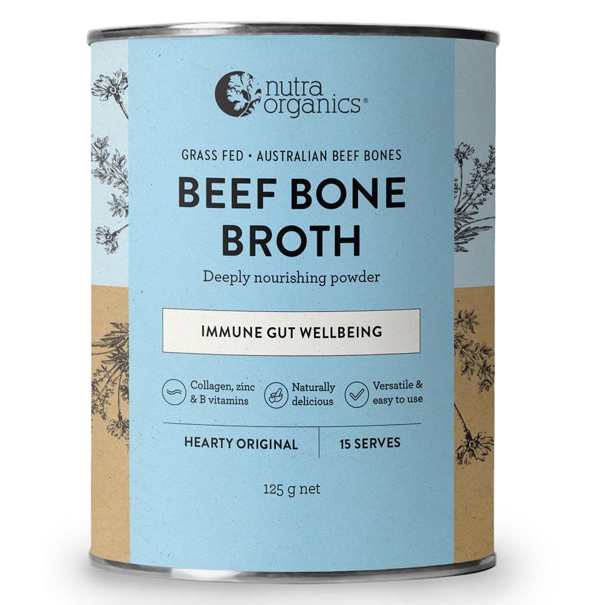Thumbnail Nutra Naturals Beef Bone Broth Powder Hearty Original 125g